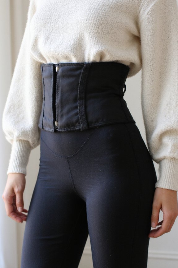 corset leggings enhance waistline