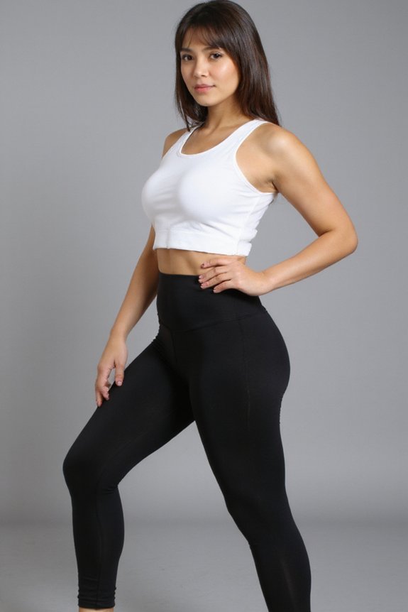 curvy figure flattering leggings