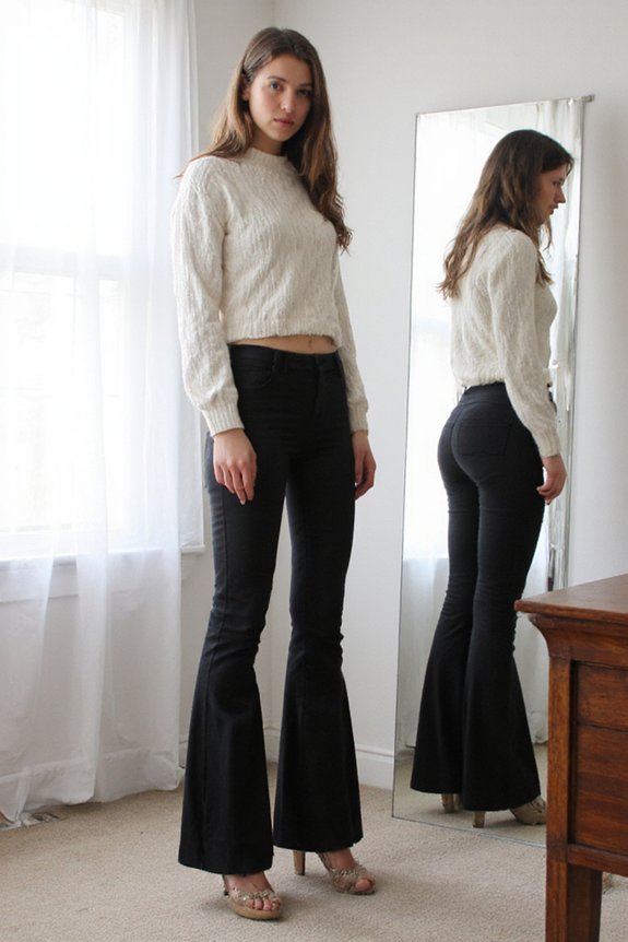 flare leggings enhance proportions