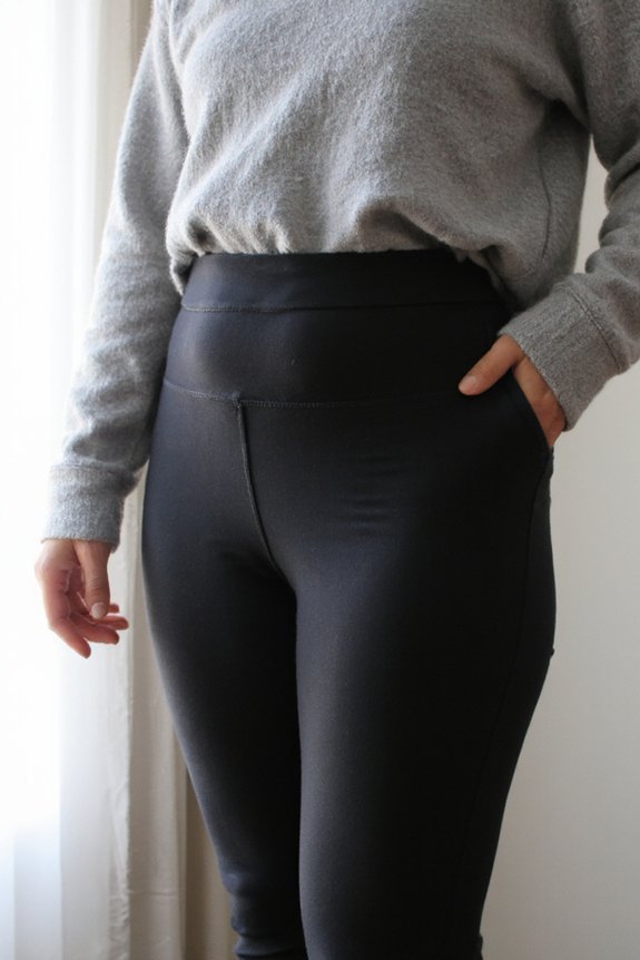 flattering high waisted leggings