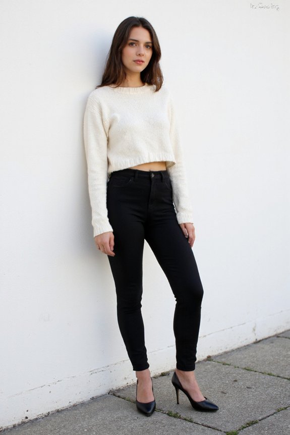high rise leggings elongate legs