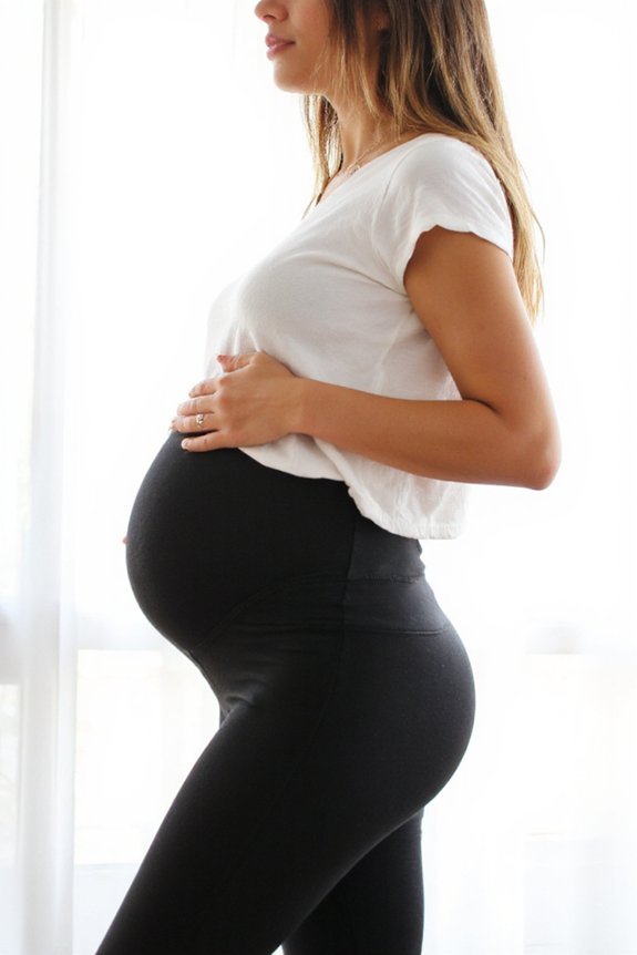 comfortable belly support leggings