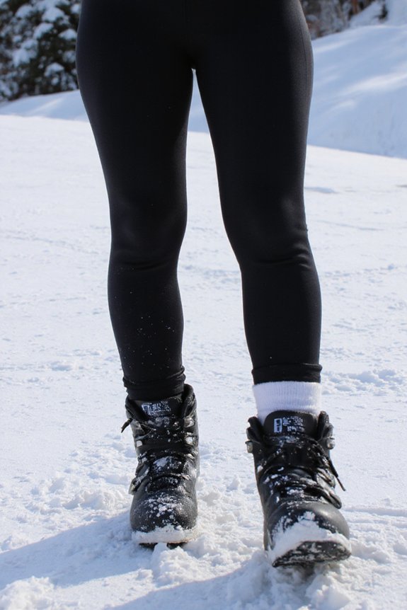 cozy fleece lined thermal leggings