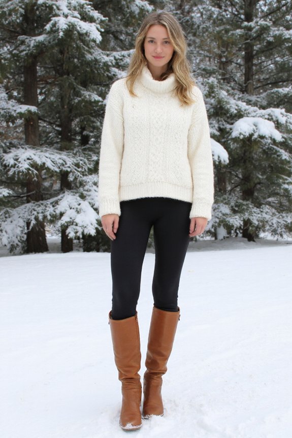 cozy fleece lined winter leggings