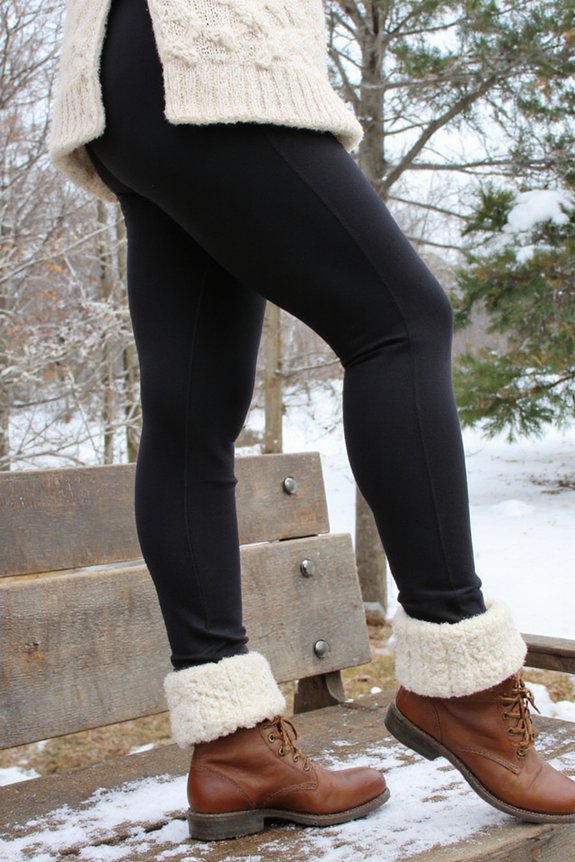 cozy fleece lined winter leggings