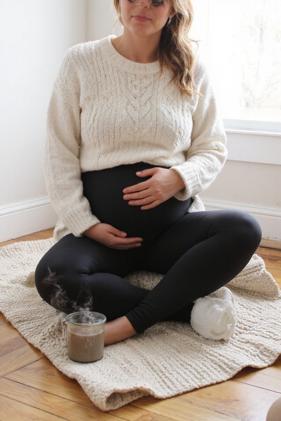 cozy stylish pregnancy leggings