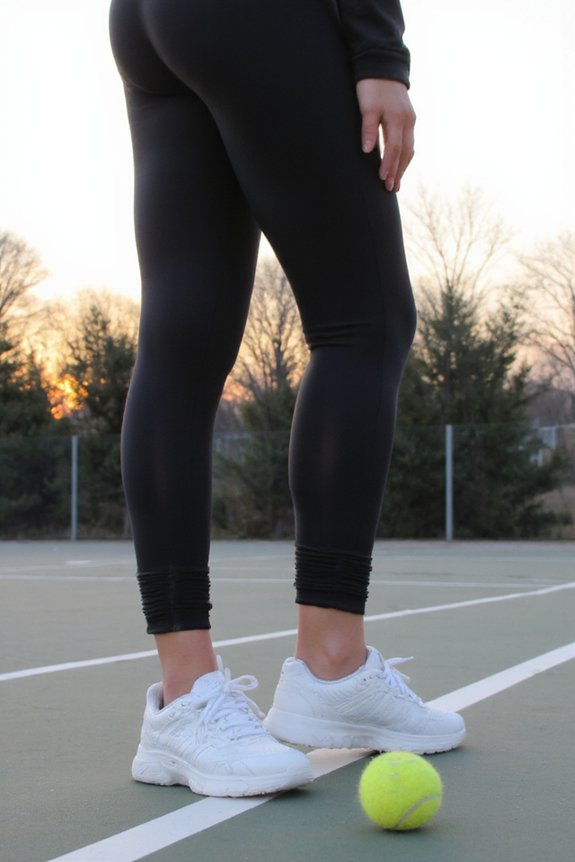 cuffed leggings for tennis