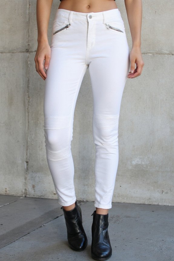 edgy white leggings style