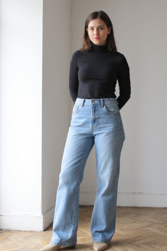 fashion forward denim skimmers