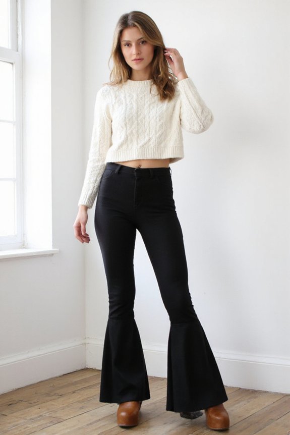 fashion forward flared leggings
