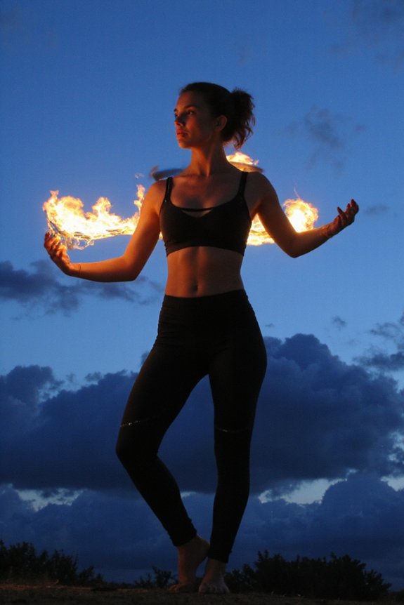 flame resistant stylish yoga leggings