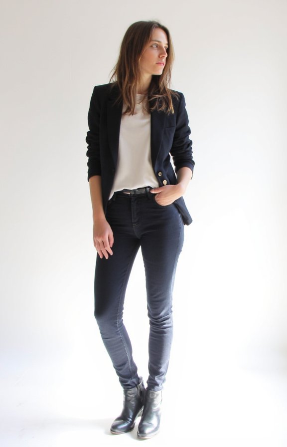 leggings styled as trousers