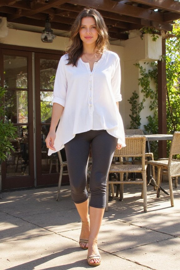 lightweight summer capri leggings