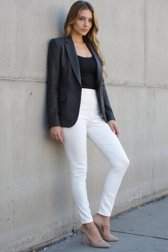 luxe faux leather leggings