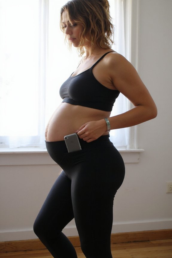 maternity leggings with pockets