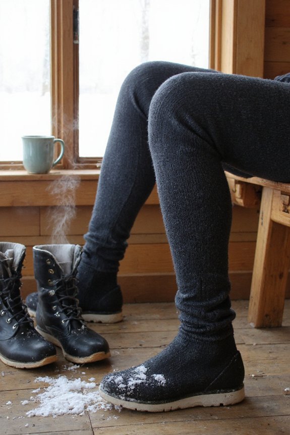 merino wool temperature regulating leggings