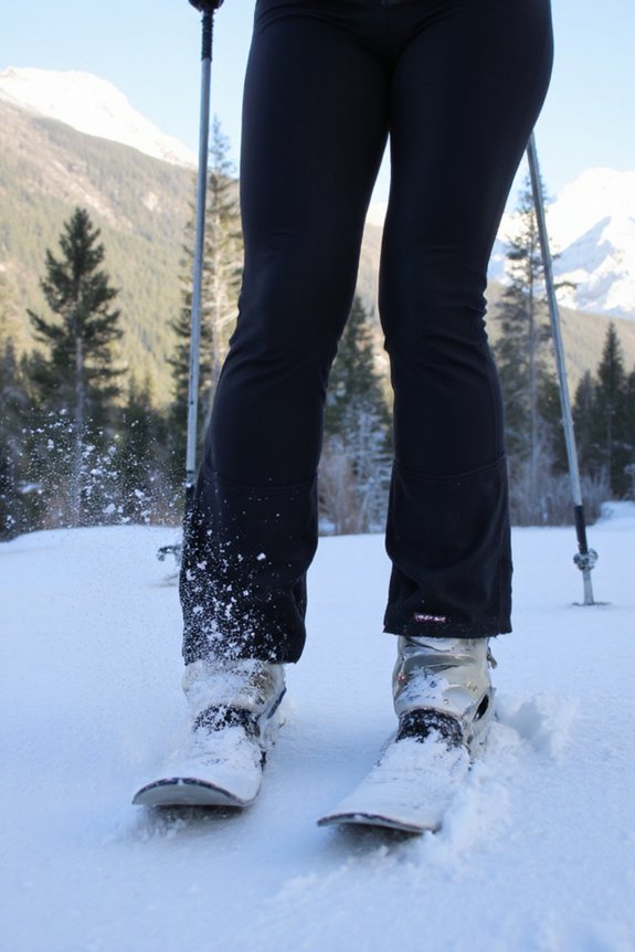 moisture wicking thermal ski leggings
