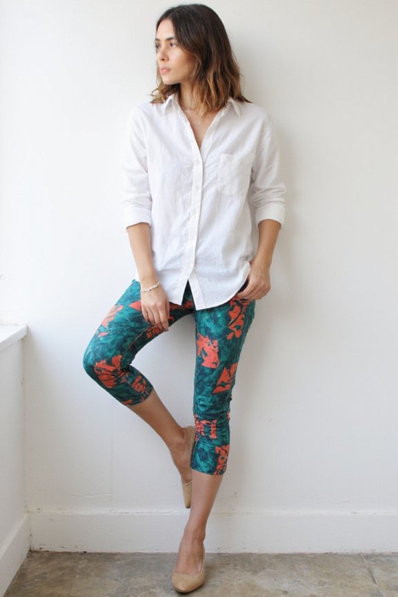 patterned cropped legging styles