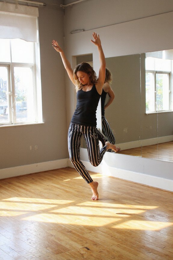 striped leggings enhance performance