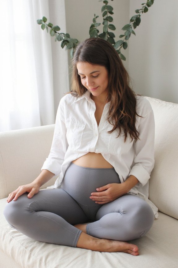 stylish supportive maternity leggings