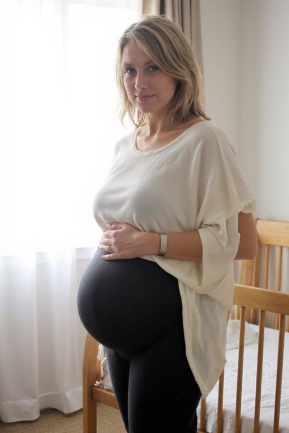 supportive postpartum recovery leggings
