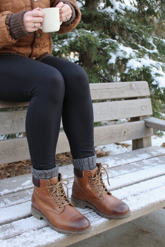 thermal insulated fleece leggings