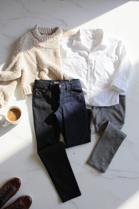 versatile cotton ankle leggings
