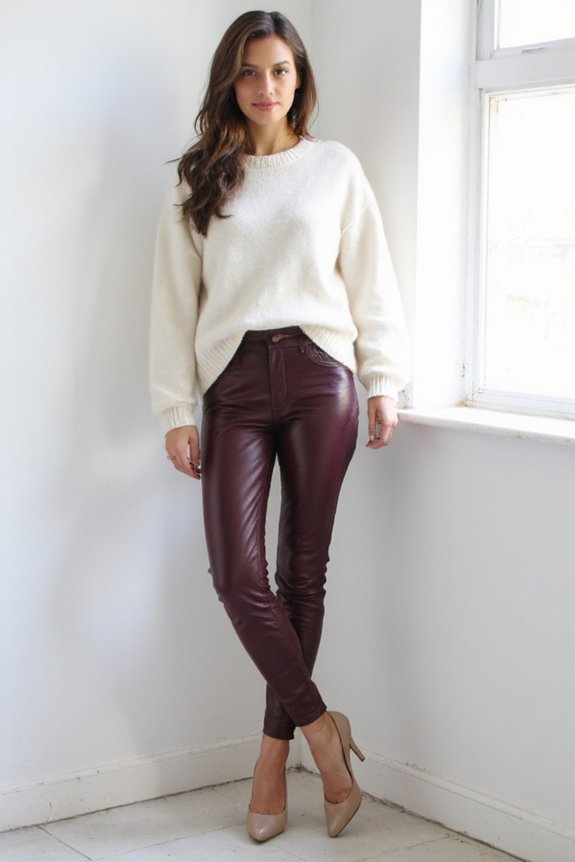 vibrant leather leggings styles